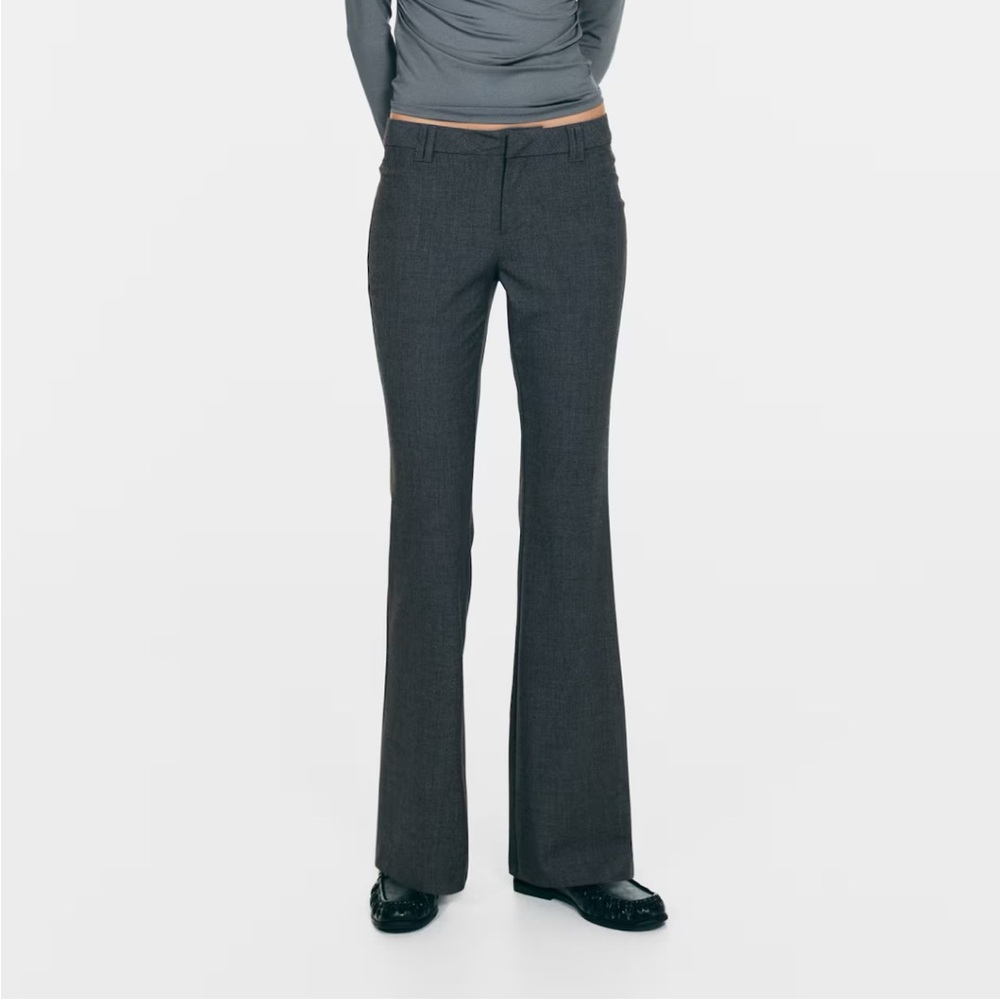 H&M Dark Gray Flared Trousers